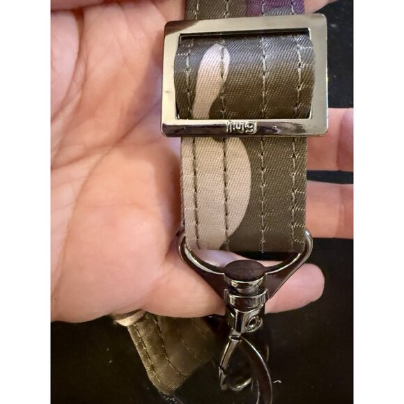 LUG Quilted Travel Convertible Adjustable Crossbody Strap Bag Purple Camouflage - Picture 4 of 14